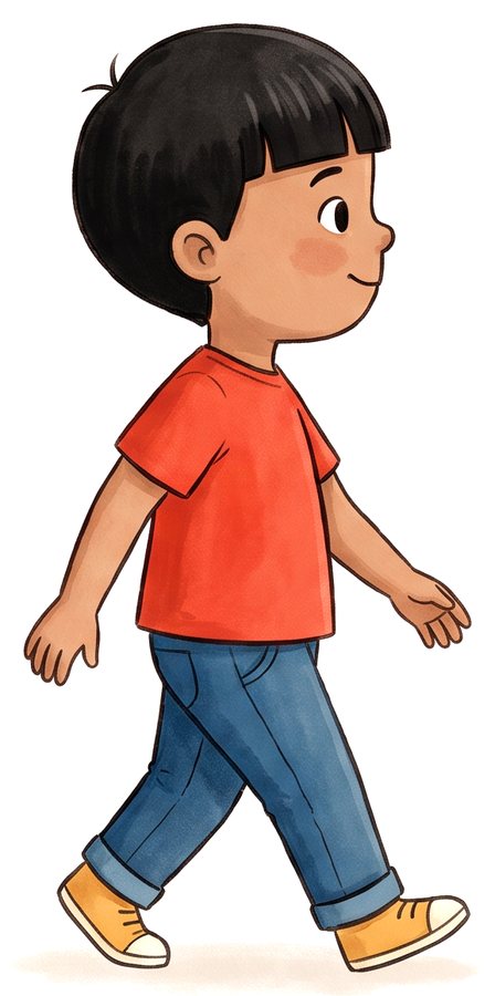 Arjun walking